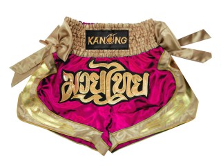 Kanong Muay Thai-Box Nadrág : KNS-132-Rózsaszín